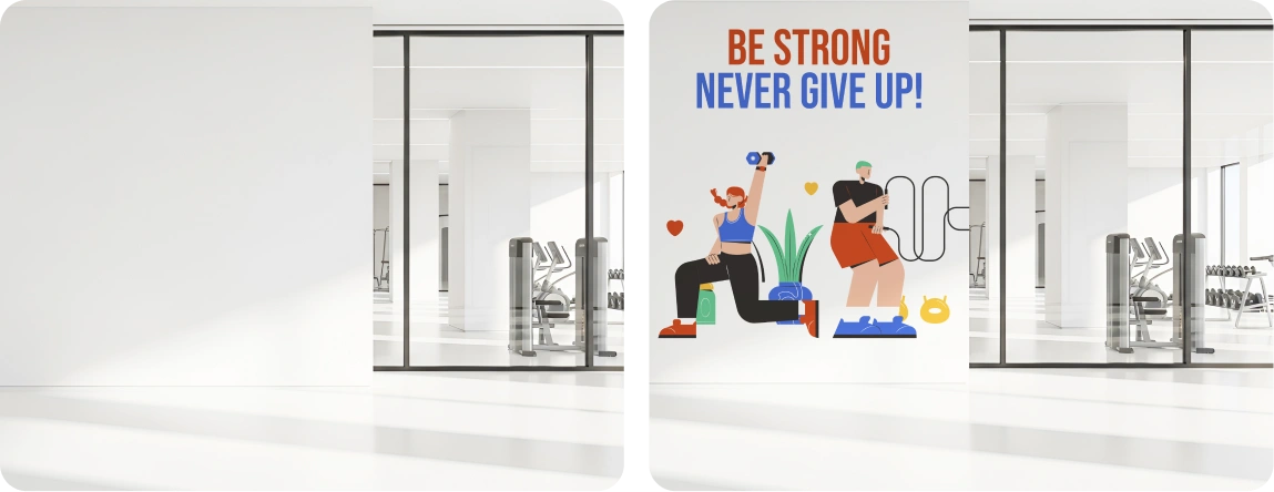 Gym | Plaster – Illustrated Motivation Wall
